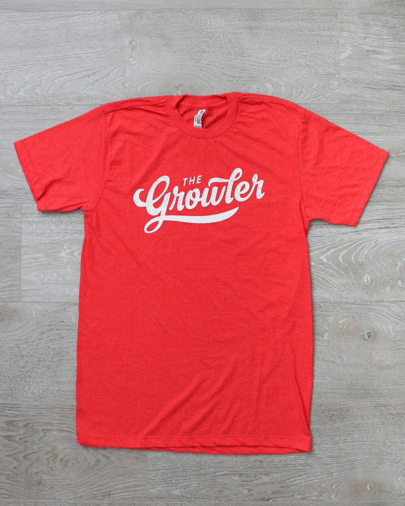 Unisex Growler Script Tee Red